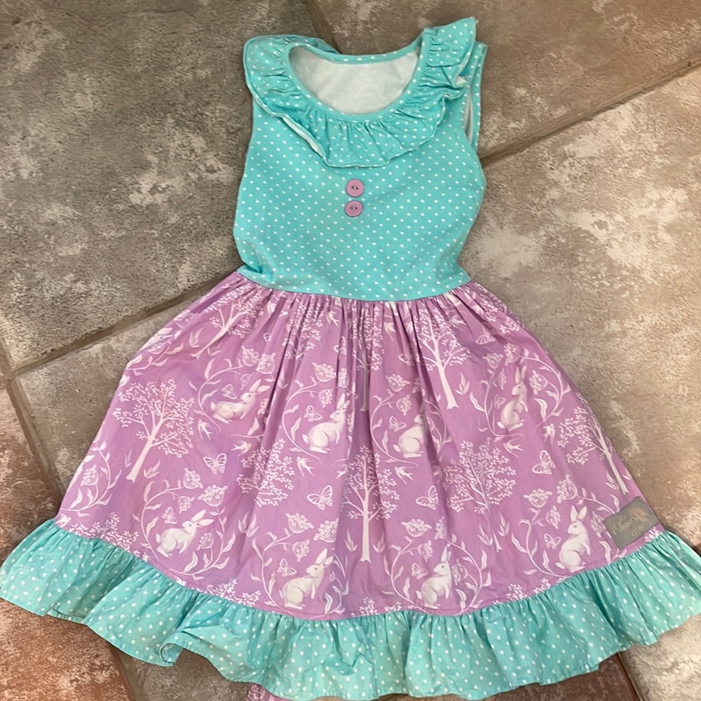Eleanor rose size 7-8 girls dress for Easter or spring